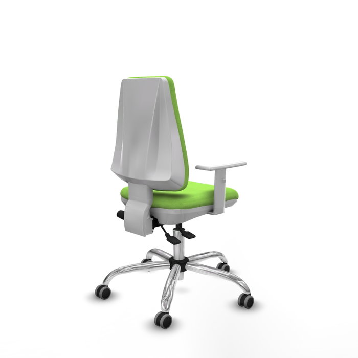 PIQUERAS Y CRESPO Silla de oficina Elche, Pistacho, Mecanismo Asincro, Base Cromada, Ruedas 65 mm PIQUERAS Y CRESPO Silla de oficina Elche, Pistacho, Mecanismo Asincro, Base Cromada, Ruedas 65 mm