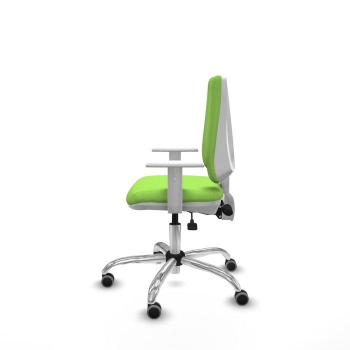 PIQUERAS Y CRESPO Silla de oficina Elche, Pistacho, Mecanismo Asincro, Base Cromada, Ruedas 65 mm PIQUERAS Y CRESPO Silla de oficina Elche, Pistacho, Mecanismo Asincro, Base Cromada, Ruedas 65 mm