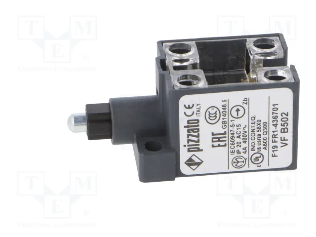 PIZZATO ELETTRICA Interruptor de fin de carrera émbolo de metal NO + NC 10A