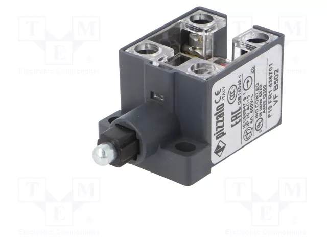 PIZZATO ELETTRICA Interruptor de fin de carrera émbolo de metal NO + NC 10A