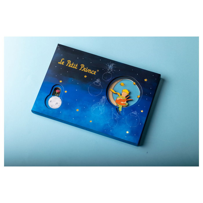 El Principito Cuaderno A5 Apaisado Le Petit Prince con El Principito y el Zorro, 120 Hojas Sin Pautar, Color Azul El Principito Cuaderno A5 Apaisado Le Petit Prince con El Principito y el Zorro, 120 Hojas Sin Pautar, Color Azul