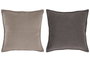 DKD Home Decor Cojín de Poliéster 45x45x45 cm, Pack de 2, Surtido Marrón