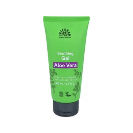 URTEKRAM Gel Puro Aloe Vera 100ml Eco Vegan con Ácido Hialurónico y Hexapéptido - Cosmos Organic Certificado - Hidrata, Nutre y Regenera la Piel