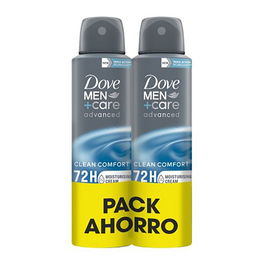 Dove Desodorante Spray Men Clean Confort 72h Protección 2x150ml Pack 2 uds