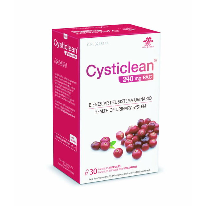 Cysticlean Clásico 240 mg de PAC y Arándano Rojo cápsulas 30 u Cysticlean Clásico 240 mg de PAC y Arándano Rojo cápsulas 30 u