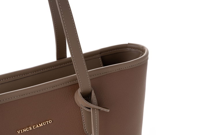Vince Camuto Taormina - Bolso Tote de Visón Oscuro 100% Piel de Polivinilo