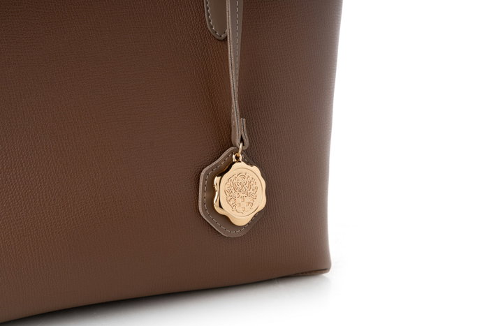 Vince Camuto Taormina - Bolso Tote de Visón Oscuro 100% Piel de Polivinilo