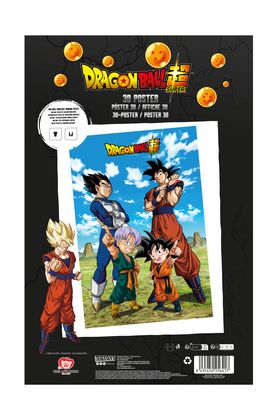 Sd Toys Póster 3D Dragon Ball Super Battle of Gods 58x38 cm
