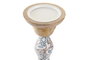 DKD Home Decor Set de 2 Portavelas de Mango y Metal Marrón