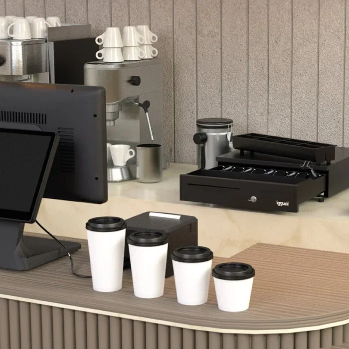 IGGUAL AIO W156.88.N100 - TPV All-in-One Pantalla Táctil 15.6" FHD, Intel N100 3.4GHz, 8GB RAM, 256GB SSD, Windows 11 Pro, Blanco