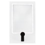 Realpower LED-Lupe HL-1 Rectangular, Lupa de Lectura LED Colgante 5x Aumento, 50 LEDs, 5V, 320 x 187 x 25 mm