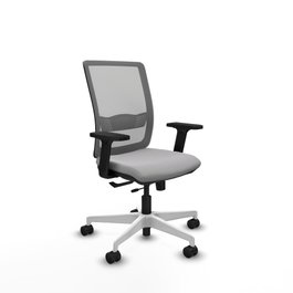 PIQUERAS Y CRESPO Silla de oficina Haches Gris con mecanismo Sincro/Traslack