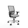PIQUERAS Y CRESPO Silla de oficina Haches Gris con mecanismo Sincro/Traslack