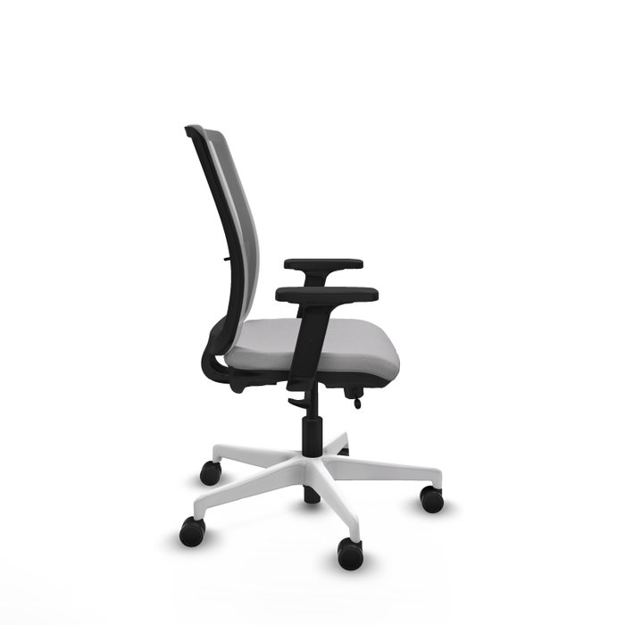 PIQUERAS Y CRESPO Silla de oficina Haches Gris con mecanismo Sincro/Traslack