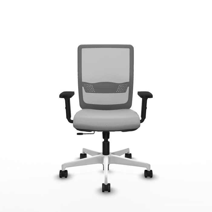 PIQUERAS Y CRESPO Silla de oficina Haches Gris con mecanismo Sincro/Traslack