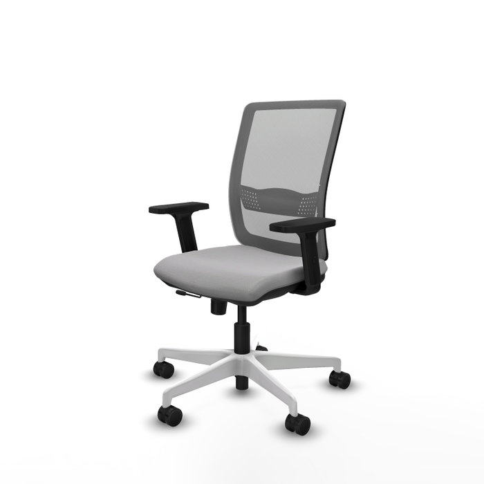 PIQUERAS Y CRESPO Silla de oficina Haches Gris con mecanismo Sincro/Traslack