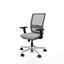 PIQUERAS Y CRESPO Silla de oficina Haches Gris con mecanismo Sincro/Traslack