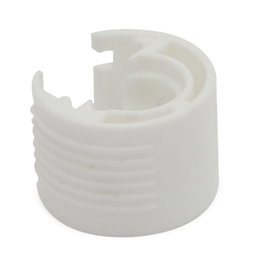 HERRAJES ALK Cazoleta Plástico Ø20 Bibi Espesor 25 Blanco
