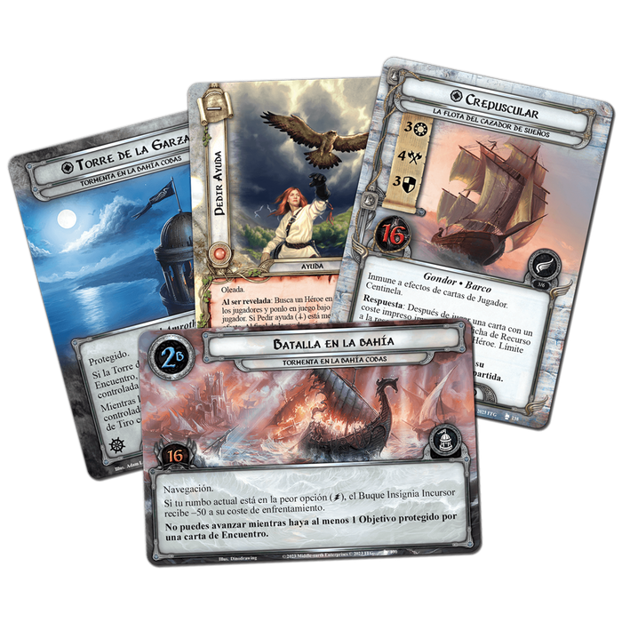 Fantasy Flight Games El Señor de los Anillos LCG - Expansión de Campaña Cazador de Sueños MEC111ES, Juego de Cartas, 1-4 Jugadores, en Español