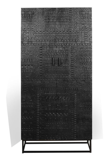 Giner y Colomer Armario Madera Mango y Patas Metal Nogal Oscuro Giner y Colomer Armario Madera Mango y Patas Metal Nogal Oscuro