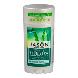 JASON Desodorante Stick Aloe Vera 70Gr Control de Olor Neutraliza Olor Calma Suaviza Axilas