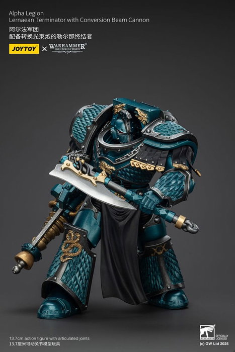 Warhammer The Horus Heresy Figura Alpha Legion Lernaean Terminator with Conversion Beam Cannon 20 cm
