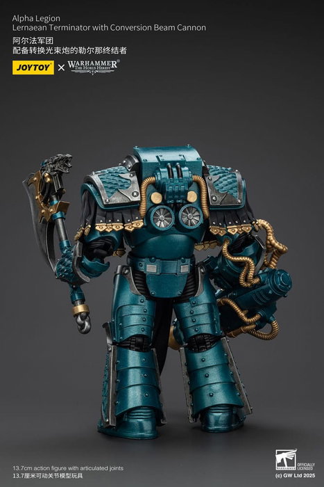 Warhammer The Horus Heresy Figura Alpha Legion Lernaean Terminator with Conversion Beam Cannon 20 cm