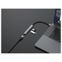 Equip Hub USB 4 Puertos 1xUSB 3.0 y 3xUSB 2.0 Aluminio Gris/Negro