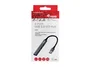 Equip 128960 Hub USB 3.0 con 4 Puertos (1x USB 3.0, 3x USB 2.0), Velocidad 5 Gbit/s, Carcasa de Aluminio Negro/Gris