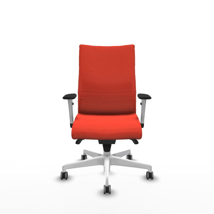 PIQUERAS Y CRESPO Silla Albacete confidente Naranja oscuro con Mecanismo Sincro y Base Blanca PIQUERAS Y CRESPO Silla Albacete confidente Naranja oscuro con Mecanismo Sincro y Base Blanca
