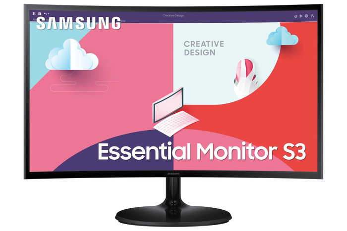 Samsung Monitor Essential S27C364EAU Curvo 27 pulg Full HD 75Hz Negro