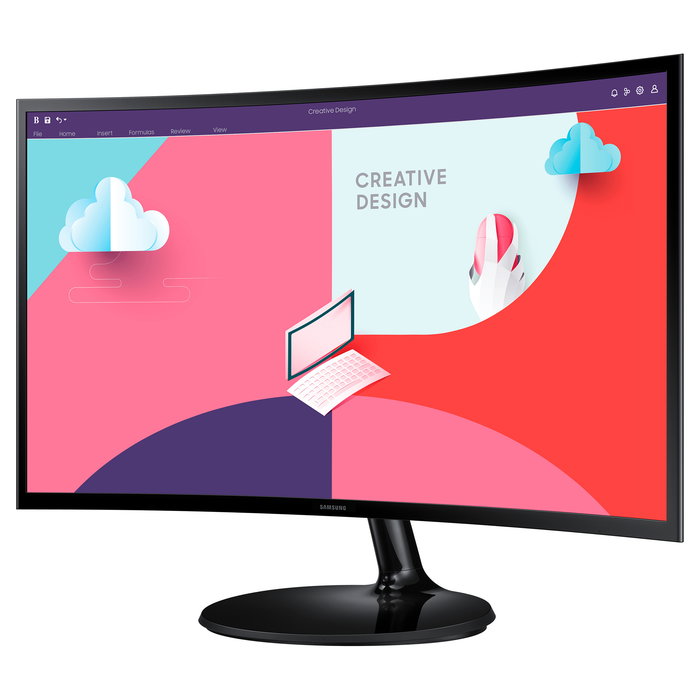 Samsung Monitor C27F364EAU 27" Full HD (1920x1080) Pantalla Curva 1800R 75Hz AMD FreeSync 4ms Negro