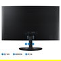 Samsung Monitor C27F364EAU 27" Full HD (1920x1080) Pantalla Curva 1800R 75Hz AMD FreeSync 4ms Negro