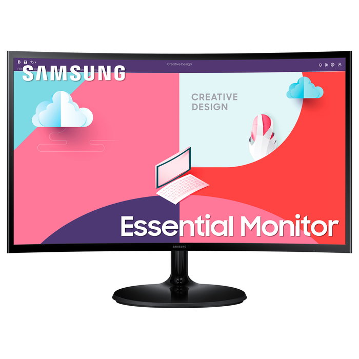 Samsung Monitor C27F364EAU 27" Full HD (1920x1080) Pantalla Curva 1800R 75Hz AMD FreeSync 4ms Negro