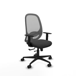 PIQUERAS Y CRESPO Silla de oficina Cilanco con mecanismo Sincro/Traslack Gris