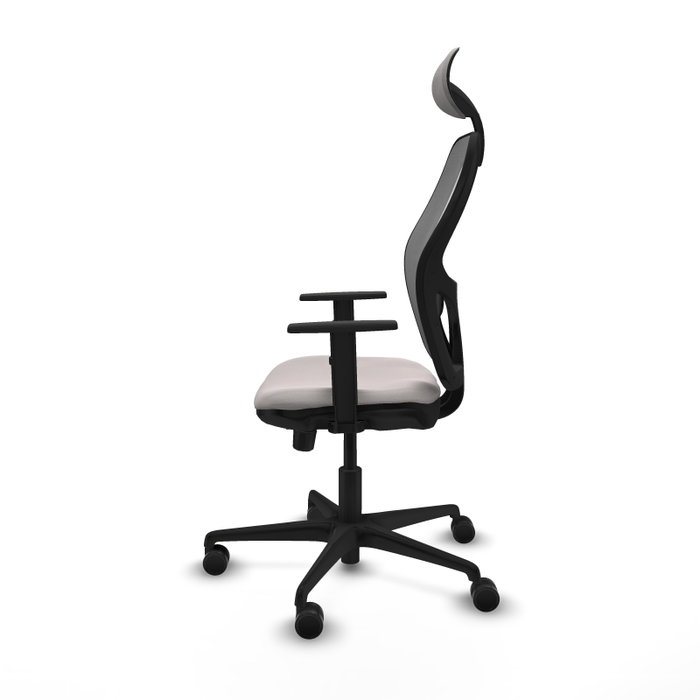 PIQUERAS Y CRESPO Silla de oficina Jorquera con mecanismo Sincro/Traslack Blanco y Gris