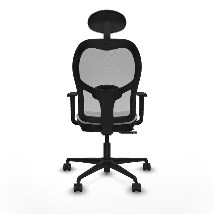 PIQUERAS Y CRESPO Silla de oficina Jorquera con mecanismo Sincro/Traslack Blanco y Gris