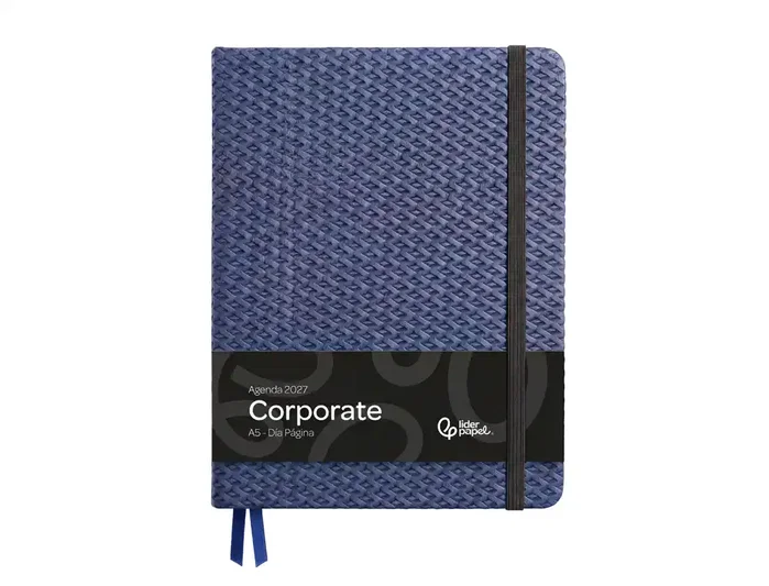 Liderpapel Agenda Oficina Corporate 2027 Día Página A5 Azul Liderpapel Agenda Oficina Corporate 2027 Día Página A5 Azul