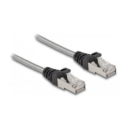 DeLOCK Cable de red RJ45 Cat.7 S/FTP de 2 m, Negro/Plata