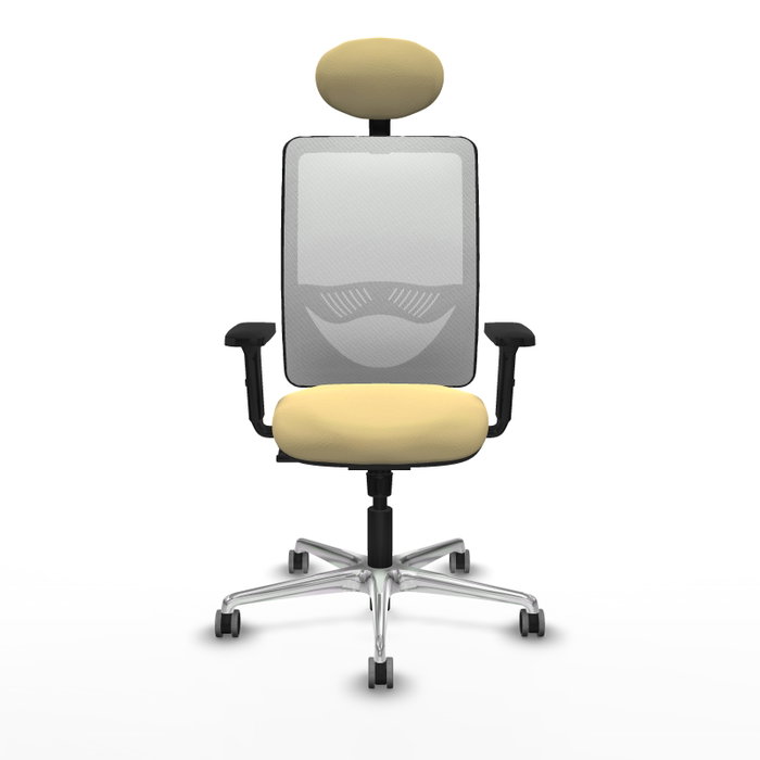 PIQUERAS Y CRESPO Silla de oficina Zulema con mecanismo Sincro, Crema y Blanco PIQUERAS Y CRESPO Silla de oficina Zulema con mecanismo Sincro, Crema y Blanco