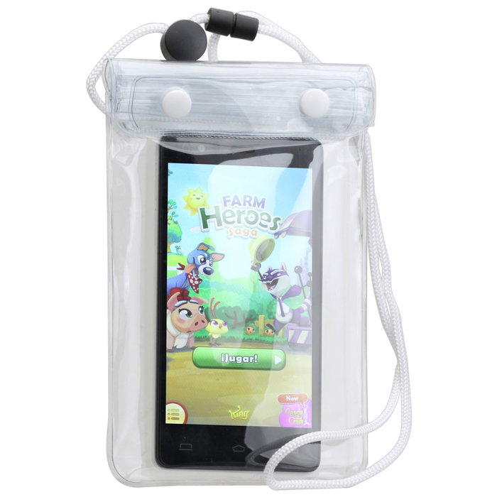 Jet Lag Protector Impermeable Móvil Jet Lag PVC con Cuerda y 3 Cierres Zip, Medidas 12x1,5x22 cm