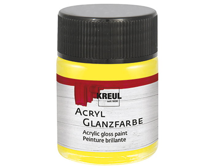 Kreul Pintura acrílica amarillo claro brillante 50ml Kreul Pintura acrílica amarillo claro brillante 50ml