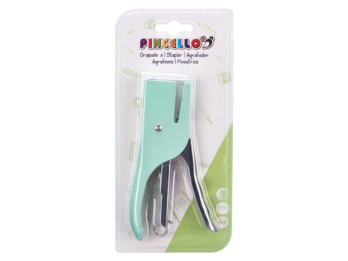 Pincello Grapadora Manual Surtido Colores Plástico y Metal 10.2 x 21 x 2.5 cm (Set de 24)