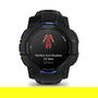 Garmin Instinct 3 Reloj Inteligente con Pantalla AMOLED de 45 mm, GPS, Caja de Aluminio y GFRP, Correa de Silicona Intercambiable Negro/Azul Bolt, Resistencia al Agua 10 ATM