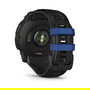 Garmin Instinct 3 Reloj Inteligente con Pantalla AMOLED de 45 mm, GPS, Caja de Aluminio y GFRP, Correa de Silicona Intercambiable Negro/Azul Bolt, Resistencia al Agua 10 ATM