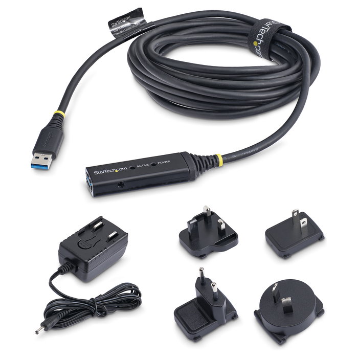 StarTech.com Cable Extensor USB 3.2 Gen1 Activo 5m Negro