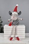 DKD Home Decor Figura de Reno Gris 20x15x55 cm