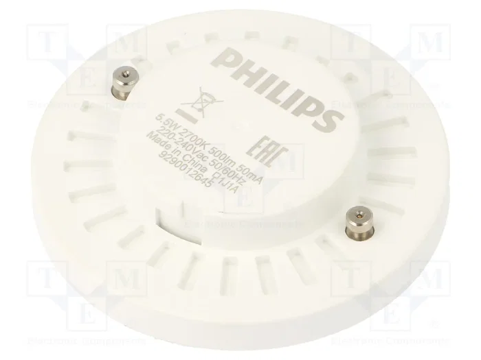 PHILIPS Lámpara LED GX53 Blanco Caliente 500lm 5,5W