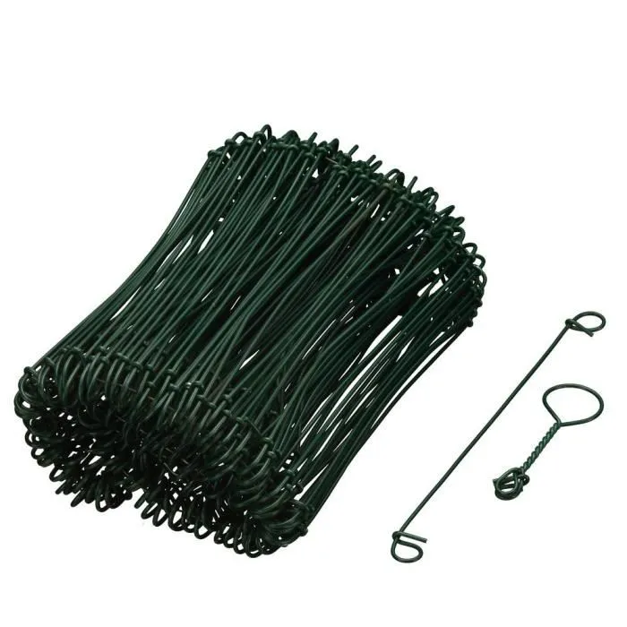 Naturaleza Lote 200 Corbatas de Hebilla en Acero Galvanizado Plastificado Verde Natural L16 cm x Ø1,4 mm Naturaleza Lote 200 Corbatas de Hebilla en Acero Galvanizado Plastificado Verde Natural L16 cm x Ø1,4 mm