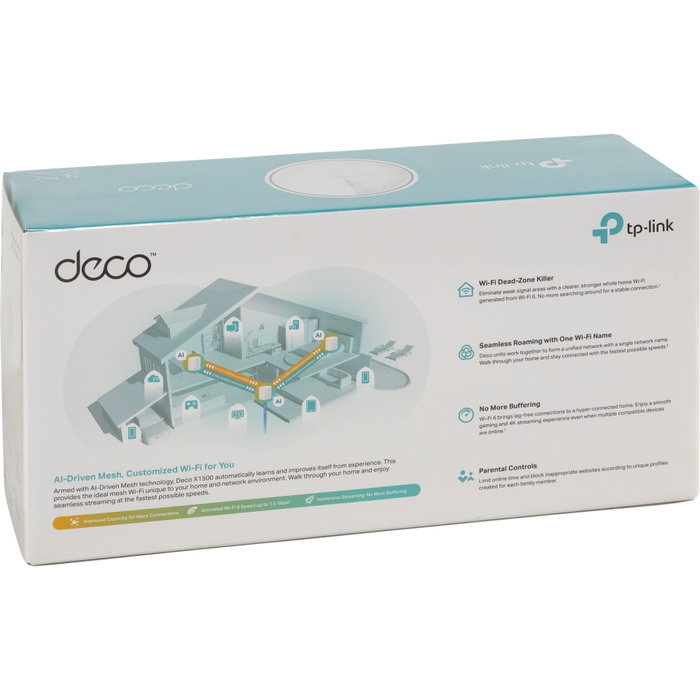 TP-Link Deco X1500 Mesh-System 3-Pack Wi-Fi 6 Blanco